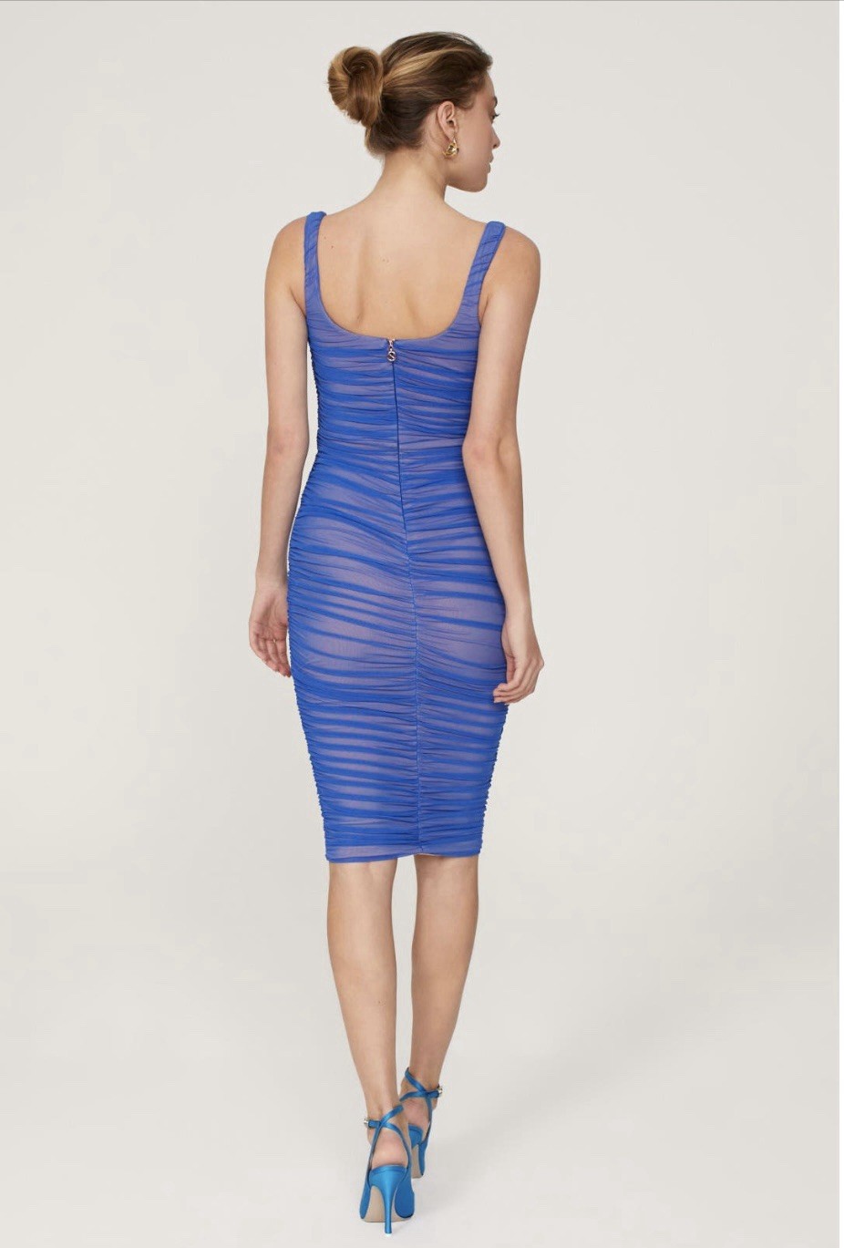 NOOKIE VISION MESH BODYCON DRESS Msrp $379