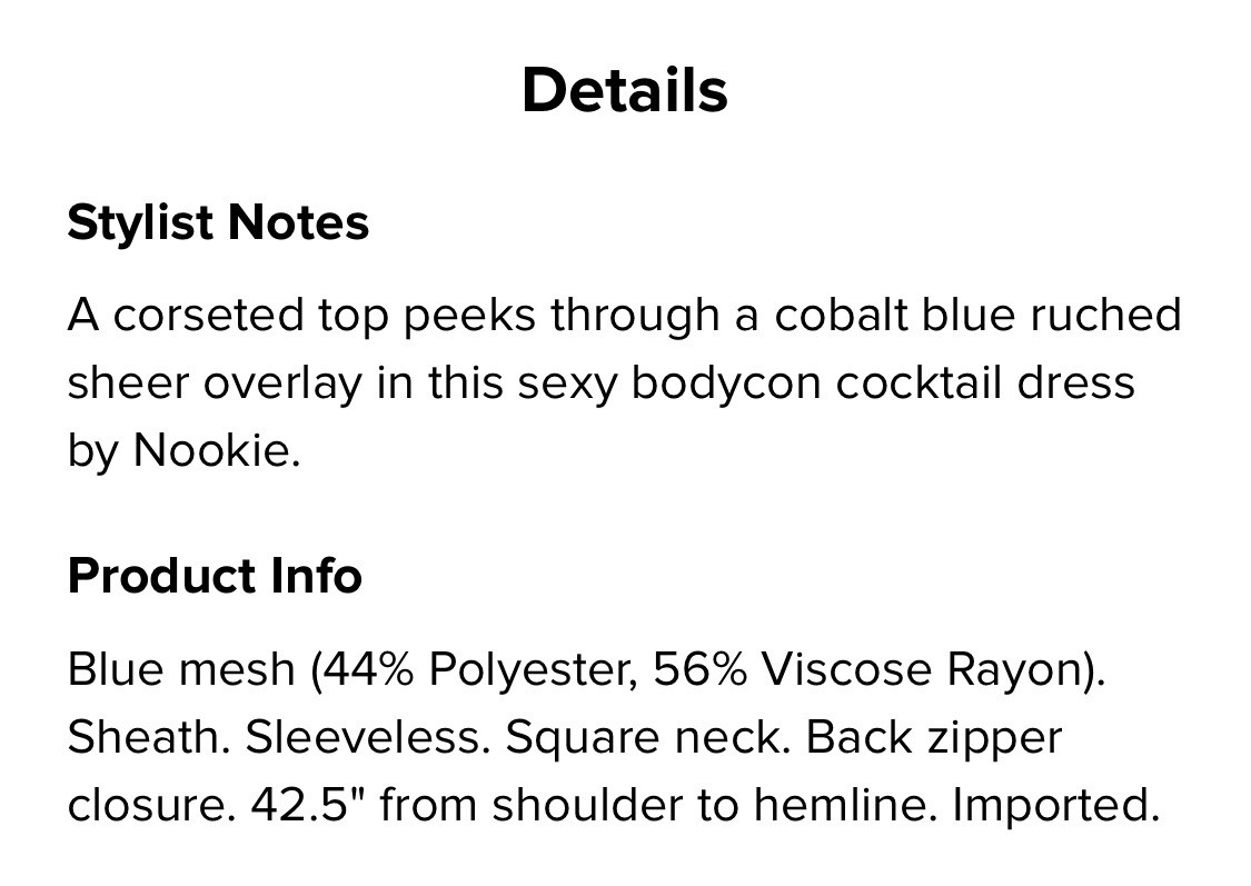 NOOKIE VISION MESH BODYCON DRESS Msrp $379