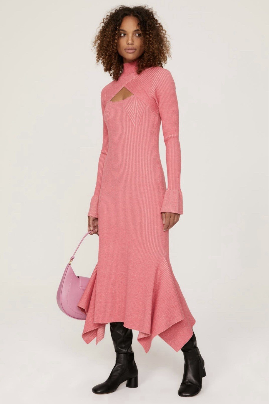 3.1 Phillip Lim Ribbed Front Cross Dress Mstp $850