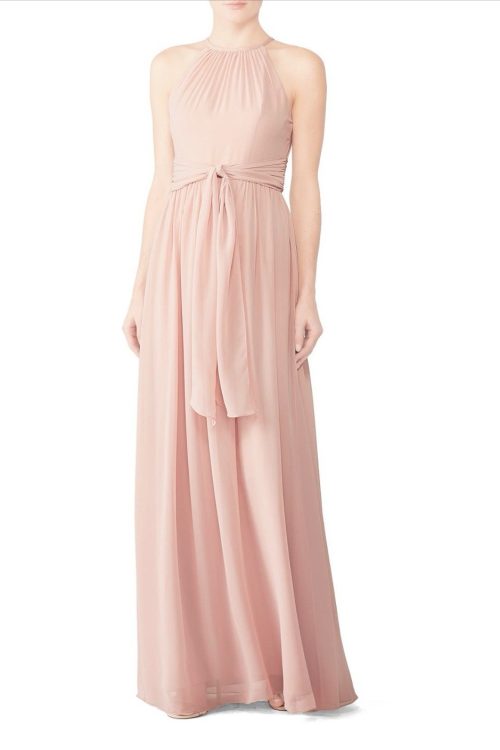 Monique Lhuillier Bridesmaid Pink Daniela Gown – Size 6