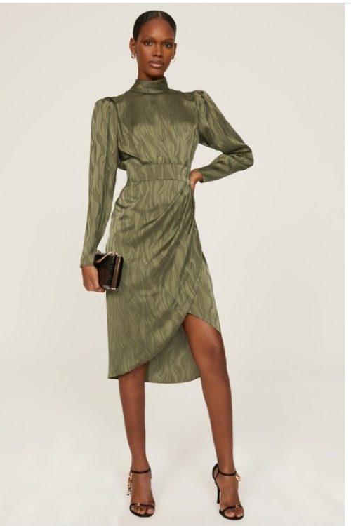 Ronny Kobo Green Puff Sleeves dress – 4