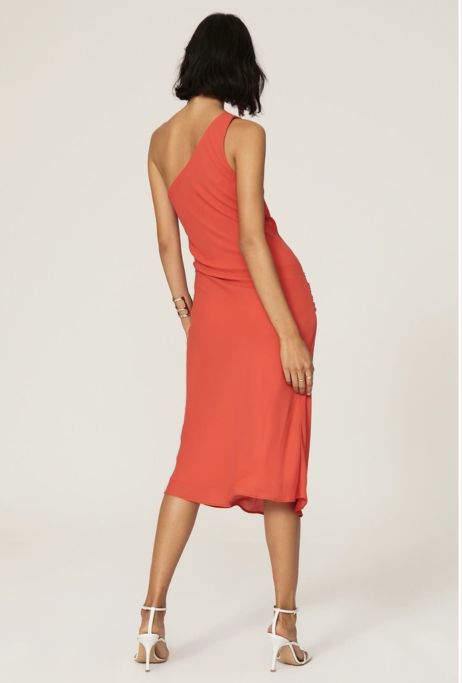 Krisa One Shoulder Bias Dress Msrp $207 - Size Small