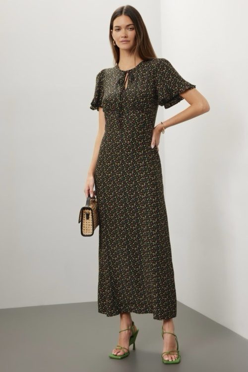 HVN 100 % SILK DRESS Msrp $575 – SIZE 12