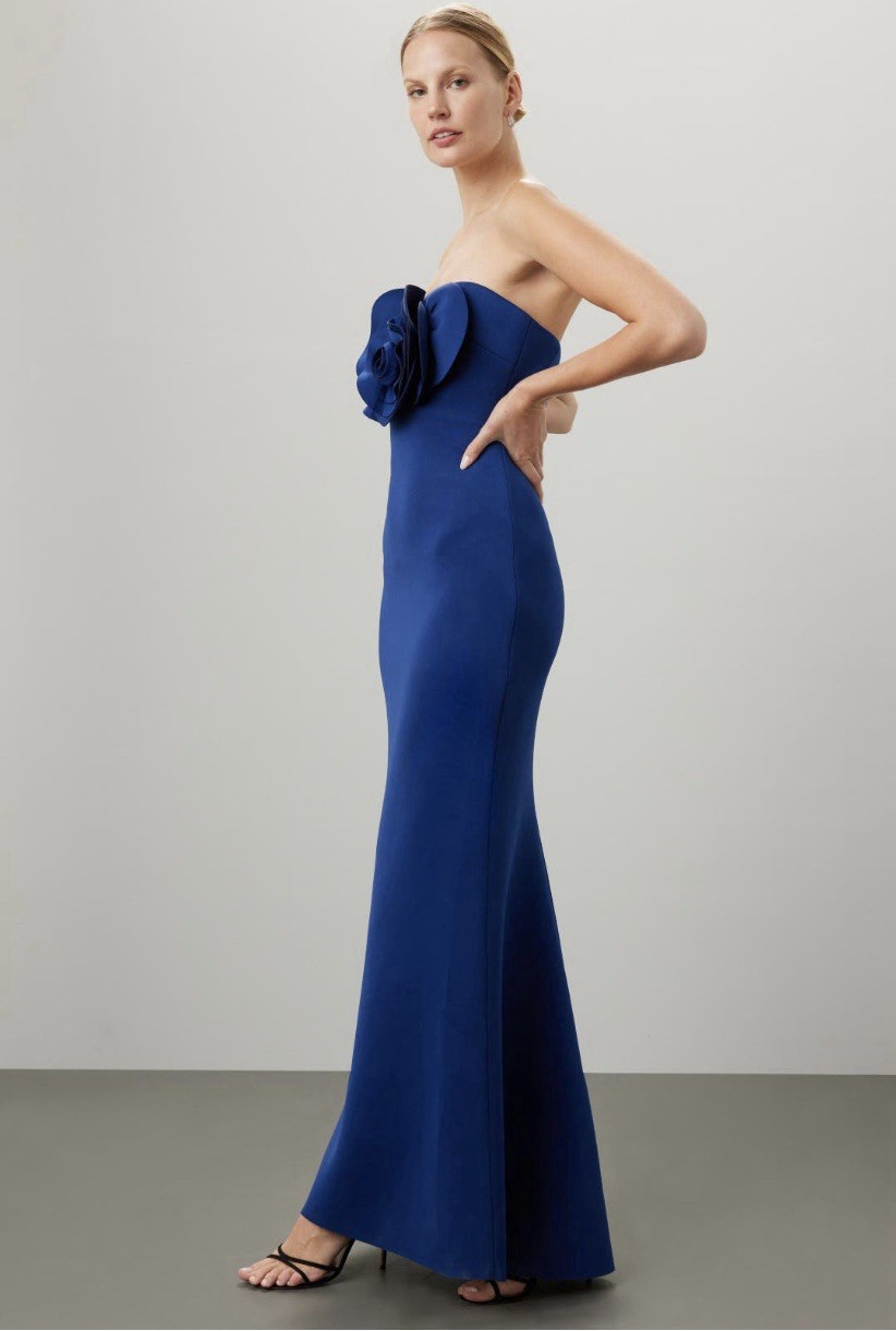 Badgley Mischa gown Floral Bodice Gown Msrp $650 Size 10