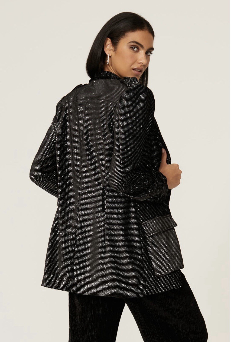 Patbo Embellished Velvet Jacket Msrp $550 Size Xs