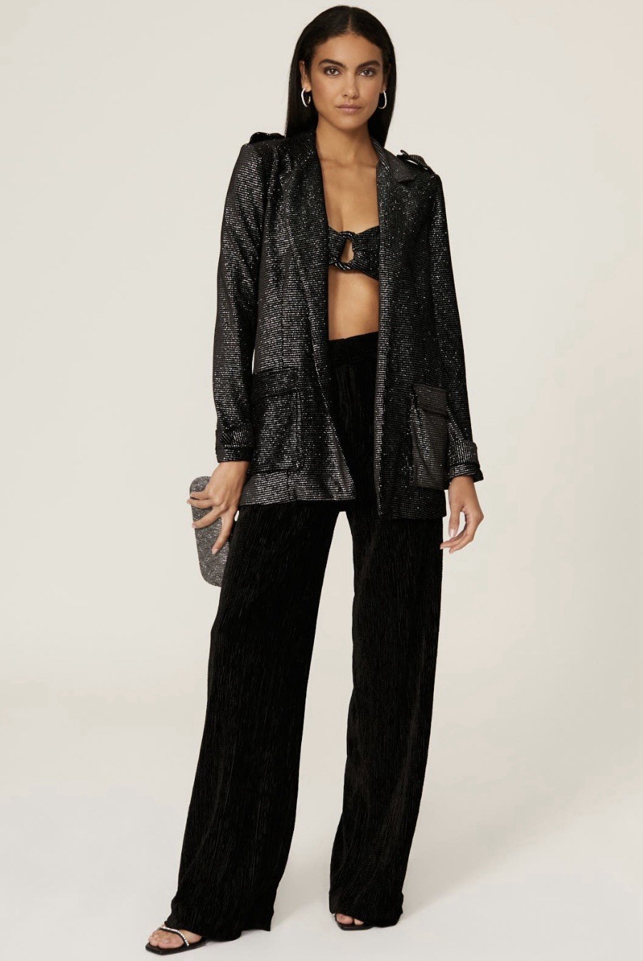 Patbo Embellished Velvet Jacket Msrp $550 Size Xs