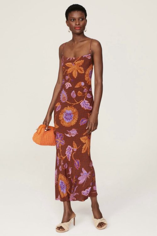 Rhode Jemima Dress Clove Dress Msrp $545 Size 8