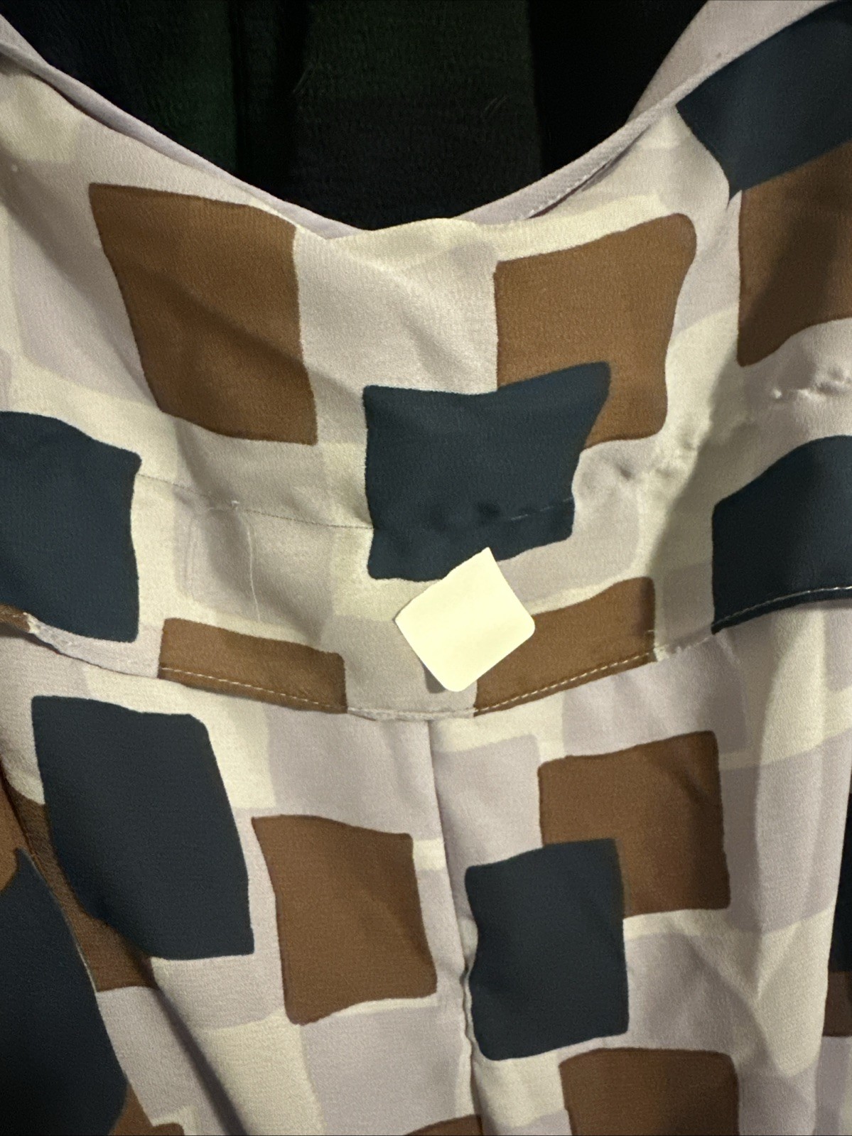 Kate Spade New York Geo Squares Square Tie Neck Midi Dress Size 6 Msrp $428