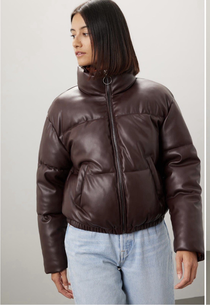 Slate & Willow Faux Leather Coat Msrp $225 Size XXL