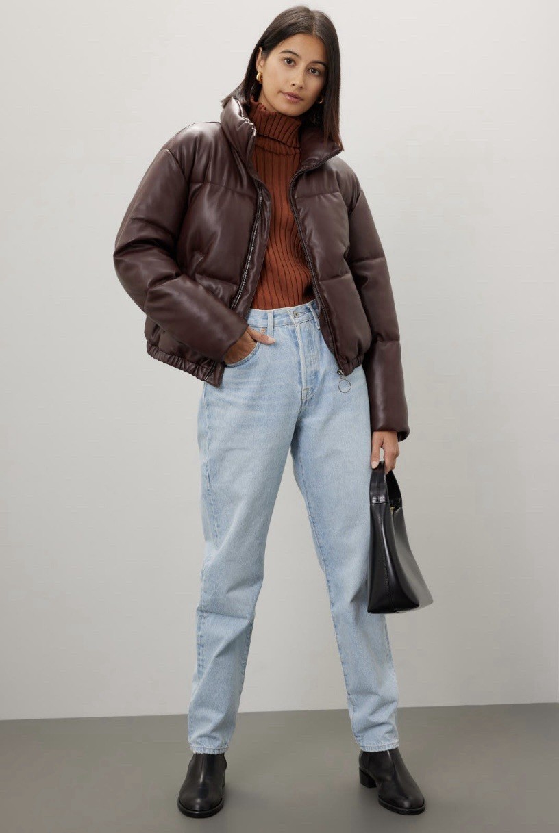 Slate & Willow Faux Leather Coat Msrp $225 Size XXL