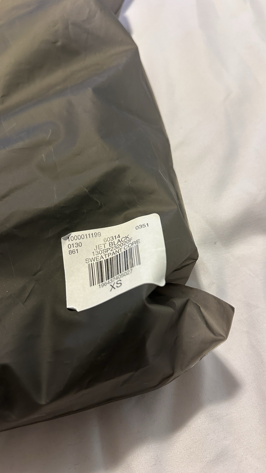 Fear Of God Essential Jet Black Core Sweatpants