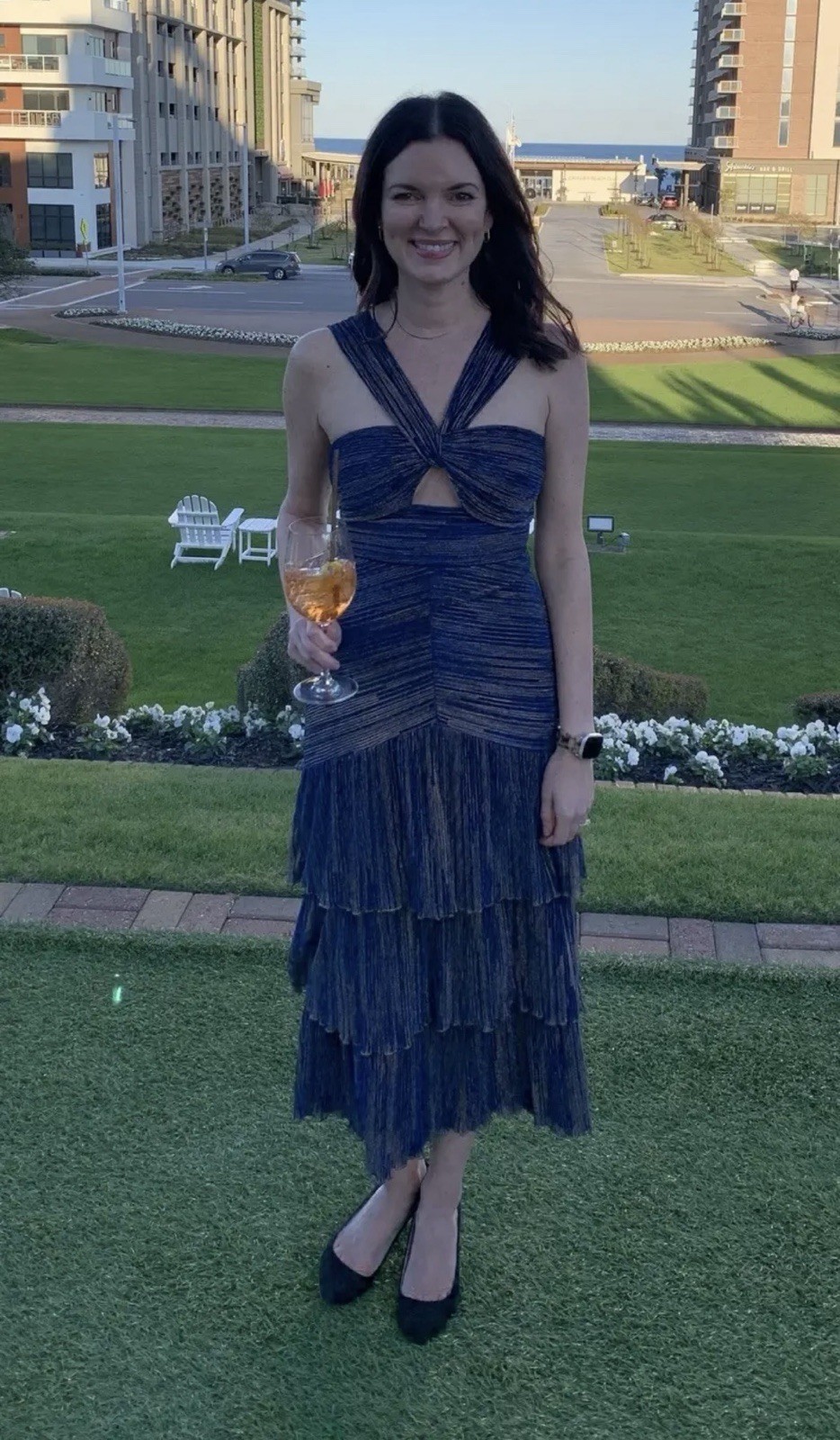 Saylor Hedi Midi Dress Msrp $319 Size M