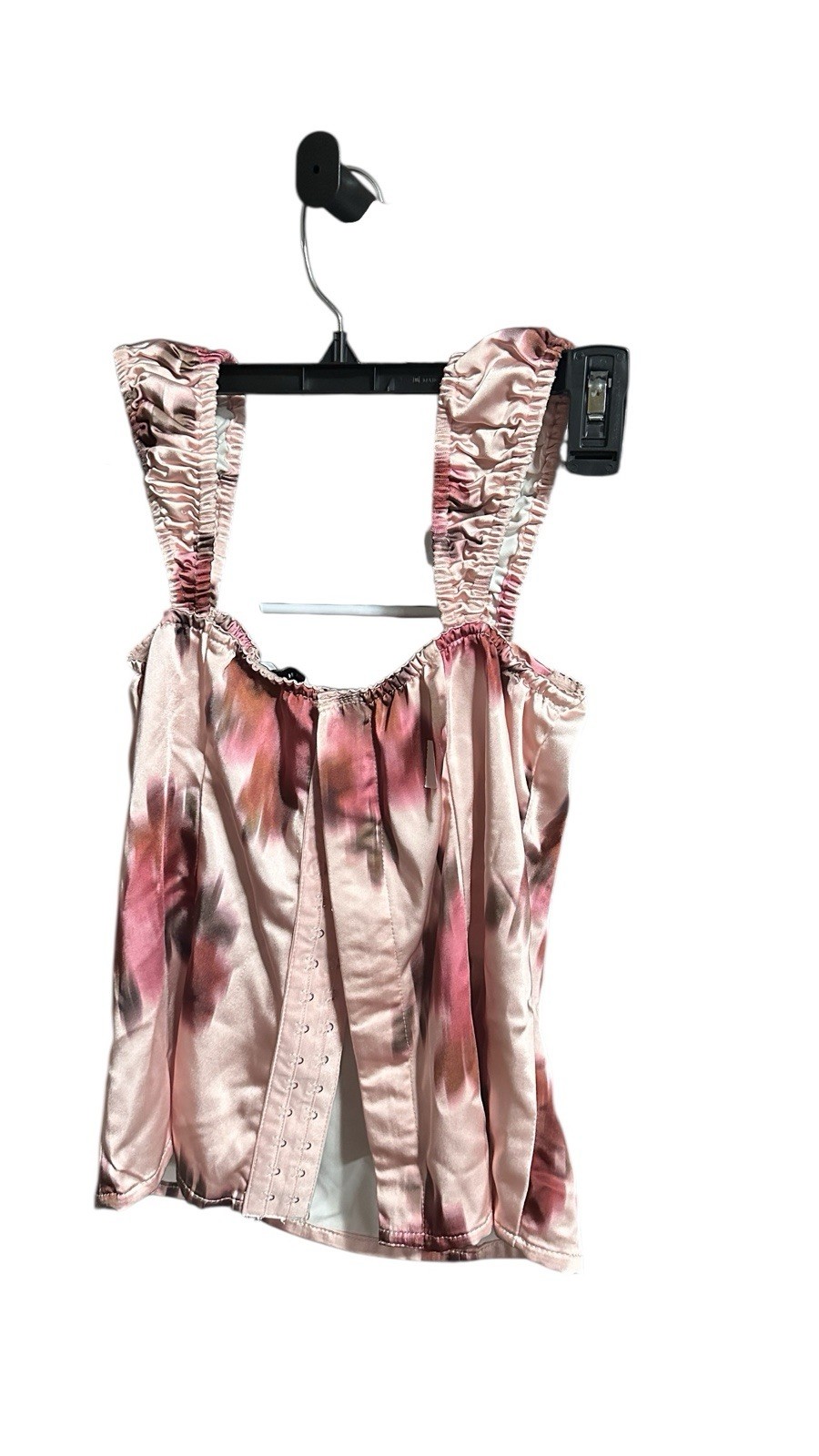 WEWOREWHAT $129 Wide Strap Ruched Cup Corset Pink US Size 10