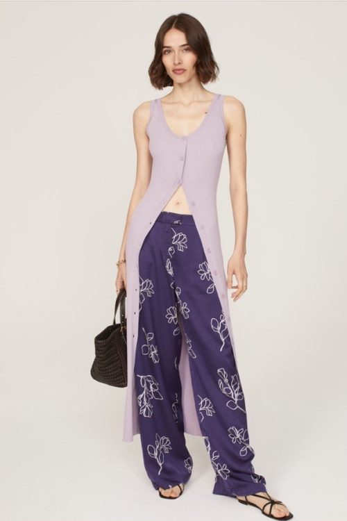 Jason Wu X RTR Blue Floral High-Rise Women’s Trousers Size 8 (Retails $320)