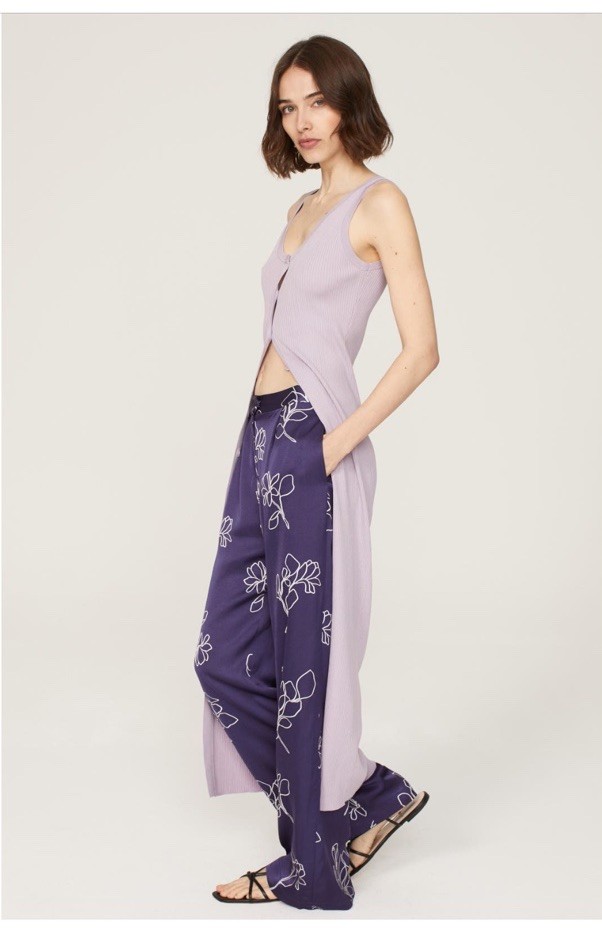 Jason Wu X RTR Blue Floral High-Rise Women's Trousers Size 8 (Retails $320)