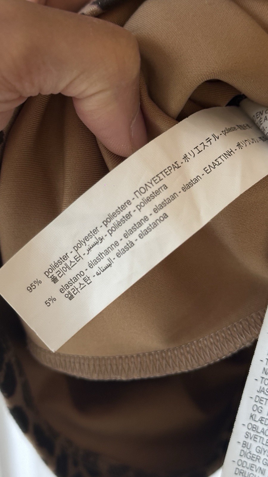 Zara Basic Leopard Long Sleeve Msrp $69 Dress Size S