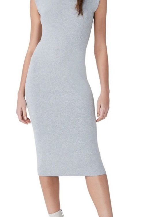 French Connection Shoulder Pad Sleeveless Dress Msrp $110 Size S