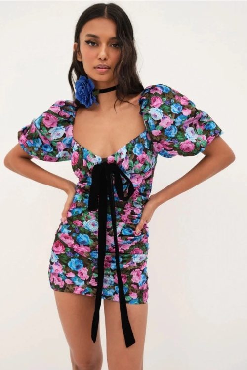 NWT For Love & Lemons Marley Mini Dress Msrp $325 Size S