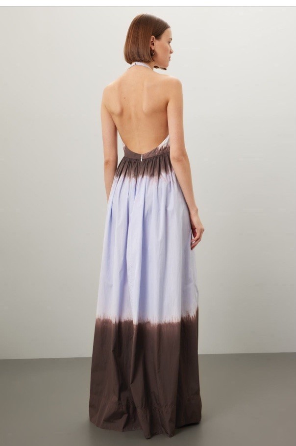 A.LC Halter Ombré Tie Dye Blair Gown Size 10 Retail $595