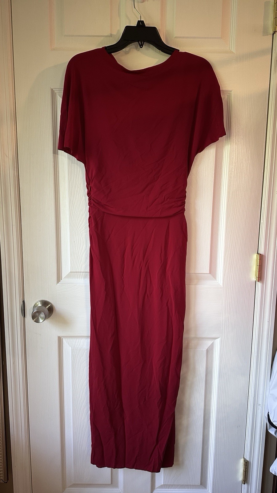 NWT Jason Wu Women's Red Ruched Jersey Gown