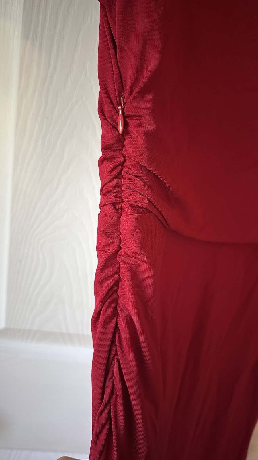 NWT Jason Wu Women's Red Ruched Jersey Gown