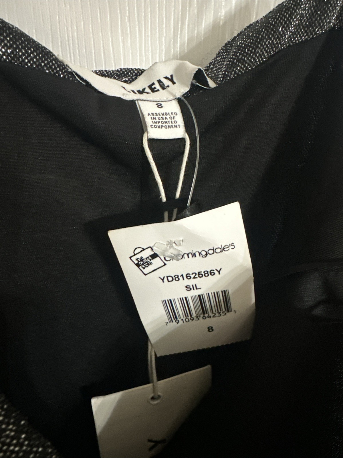 NWT Likely Metallic Dress Size 8