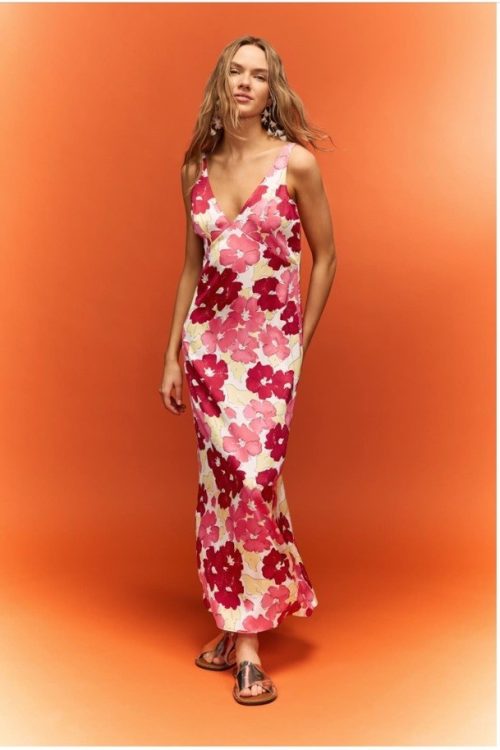 Plan C X RTR Floral Slip Dress Msrp $350 Size 2