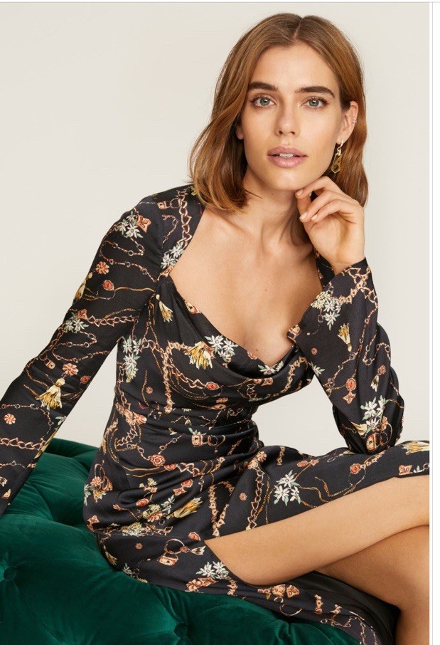 Fame & Partner Cera Gown Msrp $399 Size 8