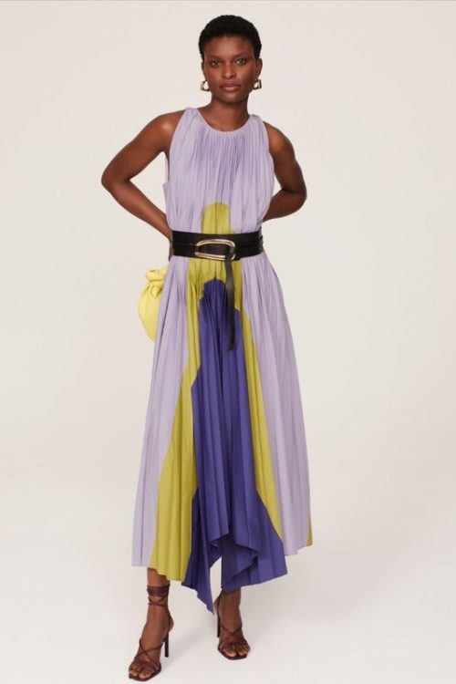 Bibhu Mohapatra Pleated Panel Dress Msrp $595 Size 0