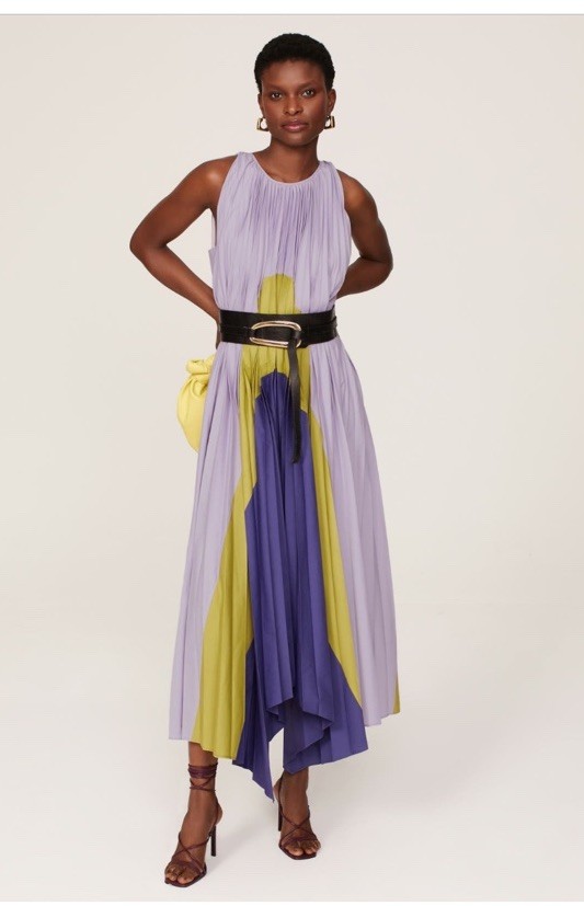 Bibhu Mohapatra Pleated Panel Dress Msrp $595 Size 0