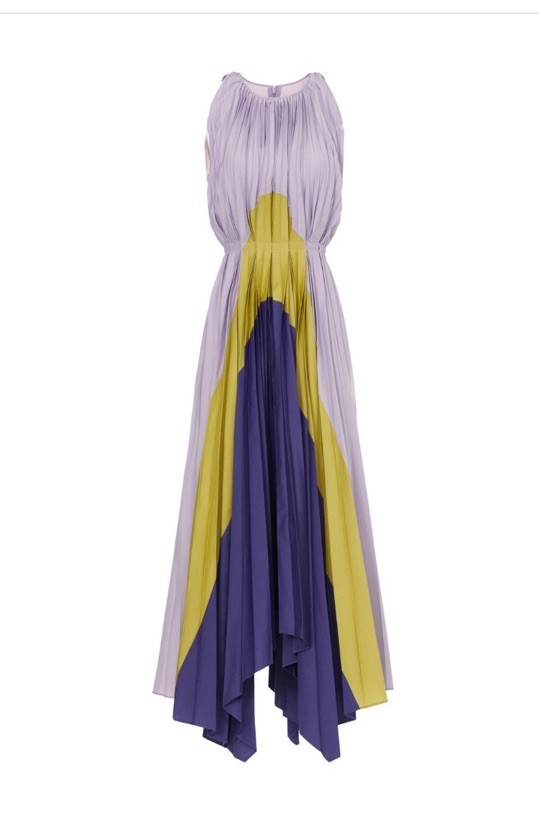 Bibhu Mohapatra Pleated Panel Dress Msrp $595 Size 0