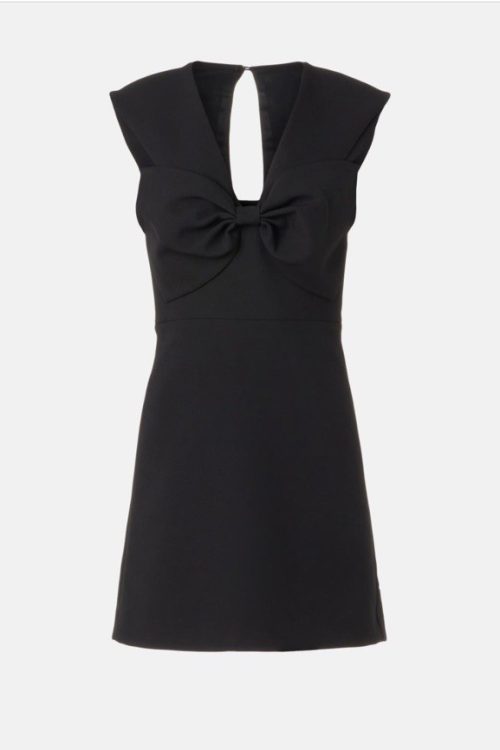 Sandro Mini Dress With Bow Msrp $370 Size 36/S