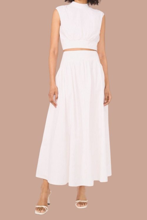 Parker Julienne Striped Maxi Skirt