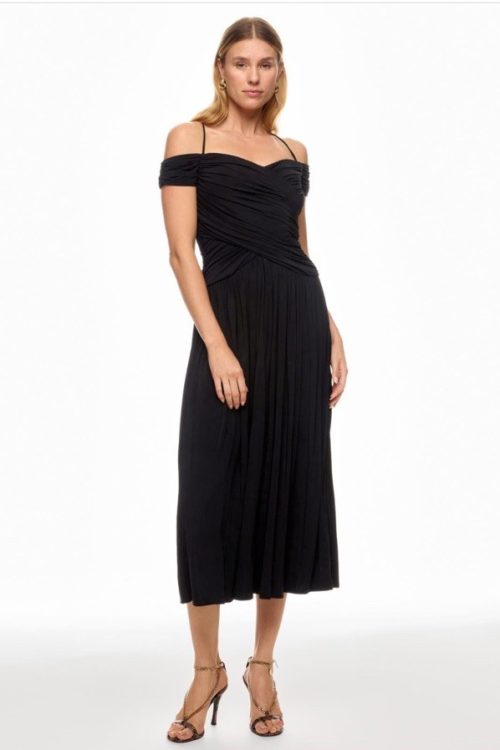 Rosetta Getty Collective Off The Shoulder Bodice Dress $485 Size 12