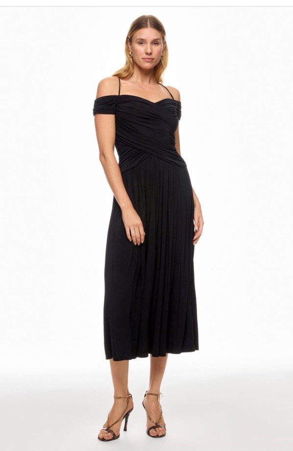 Rosetta Getty Collective Off The Shoulder Bodice Dress $485 Size 12