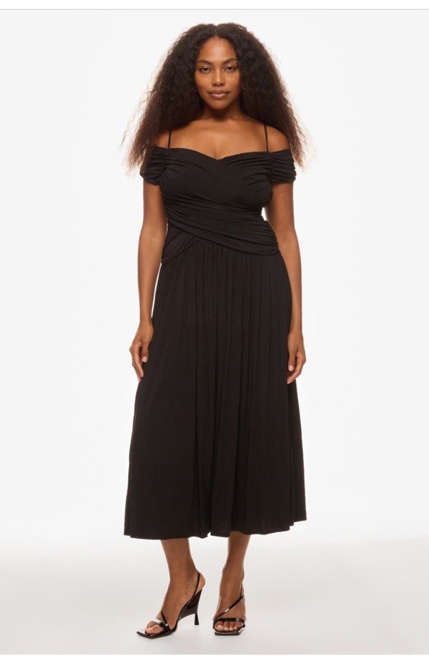 Rosetta Getty Collective Off The Shoulder Bodice Dress $485 Size 12