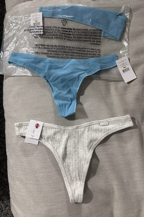 Calvin Klein And On Gossamer Thong Set Of 3.