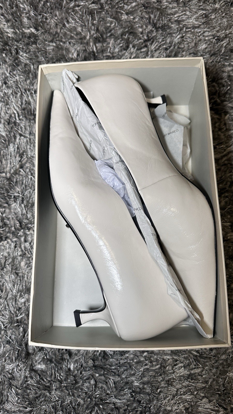Tony Bianco Revolve Cherry Pump Dove Shoes $170 Size 10