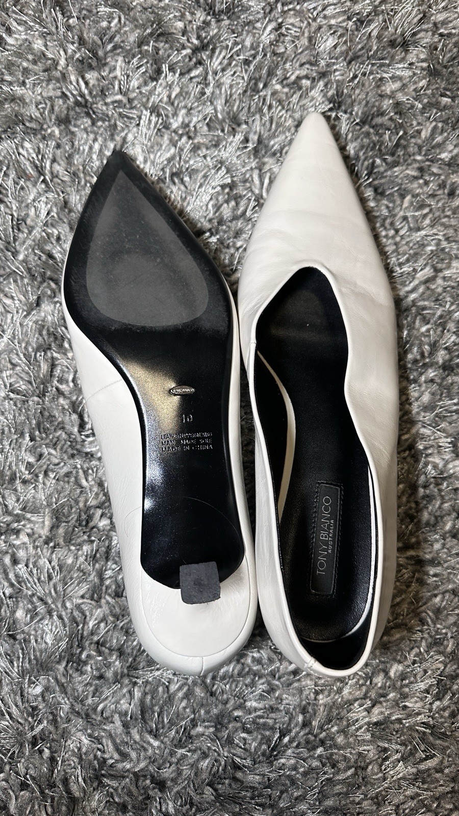 Tony Bianco Revolve Cherry Pump Dove Shoes $170 Size 10