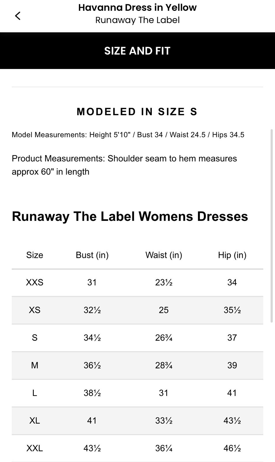 NWT Runway The Label Havanna Dress $129 Size S