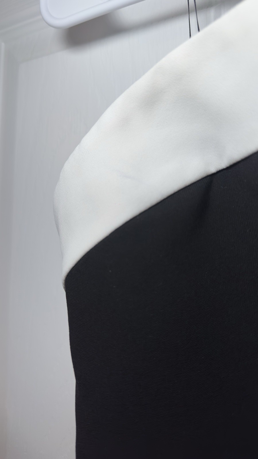 Amanda Uprichard Rhode Dress In Black & Ivory $260 Size XS