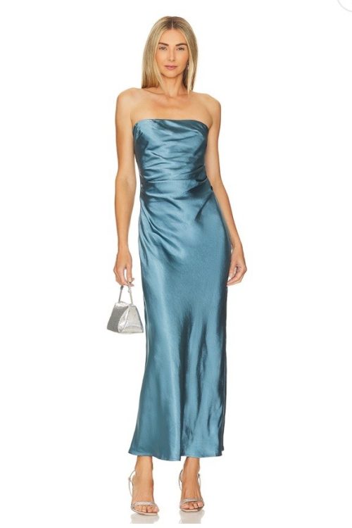 NWT Runway The Label Kristine Dress In Steel $139 Size XL