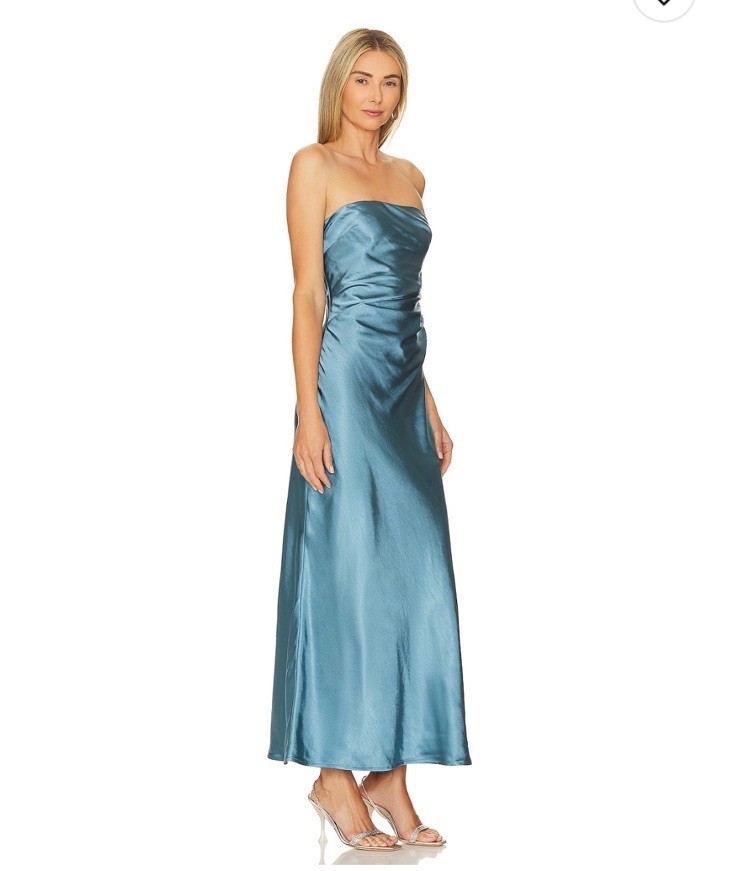 NWT Runway The Label Kristine Dress In Steel $139 Size XL