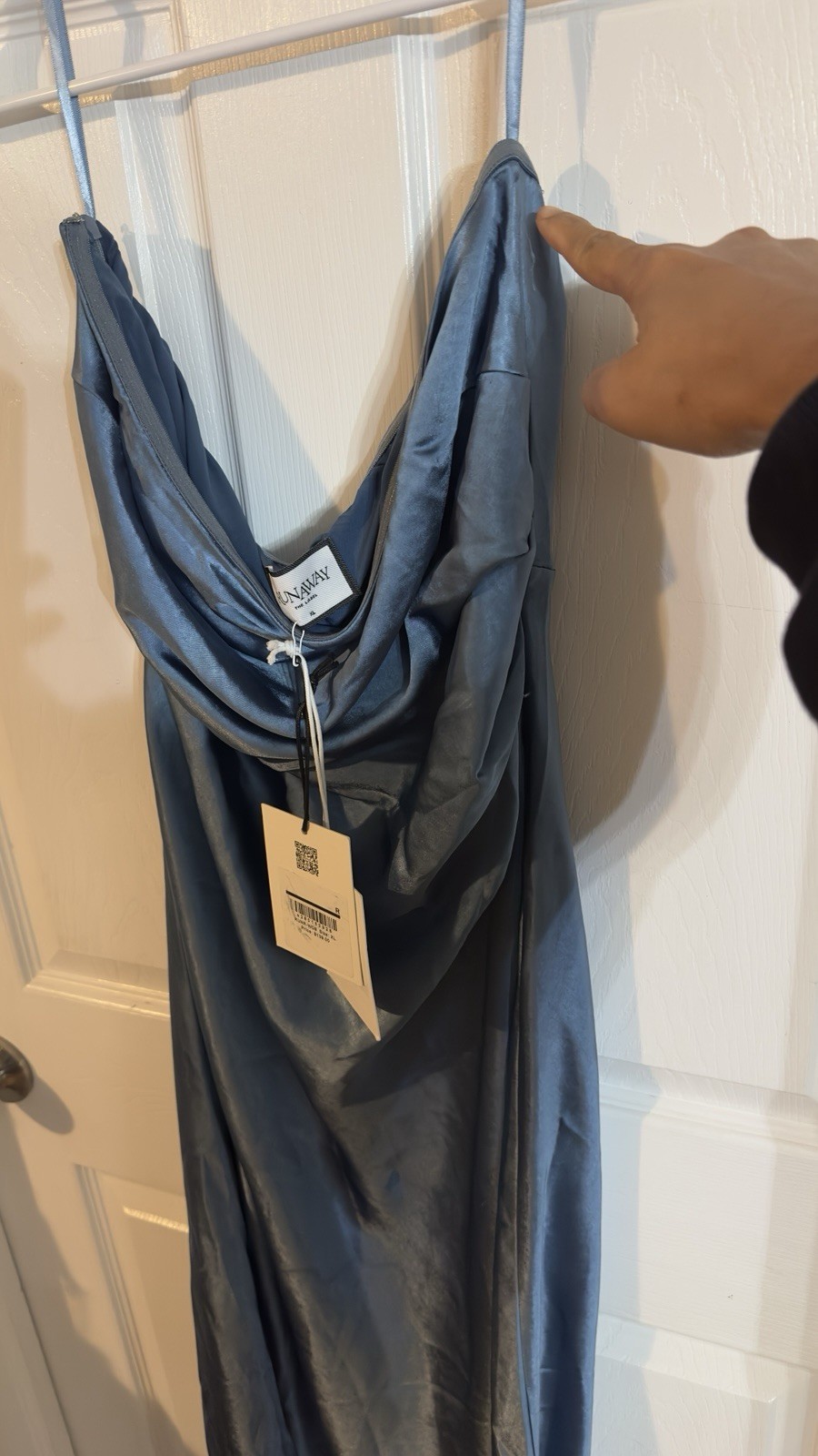 NWT Runway The Label Kristine Dress In Steel $139 Size XL