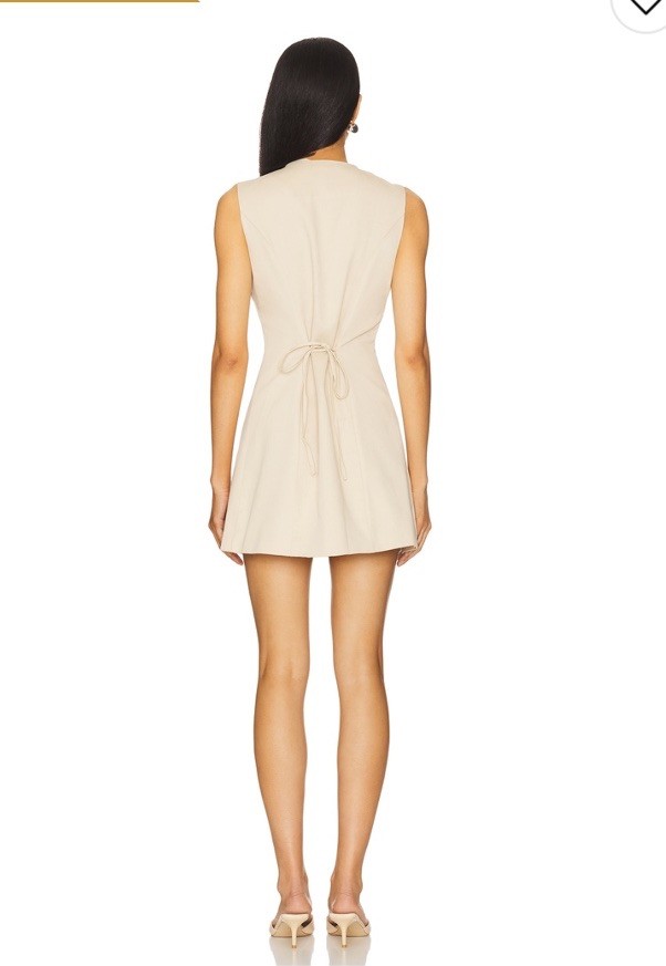 NWT SNDYS Emilie Dress In Cream Size S