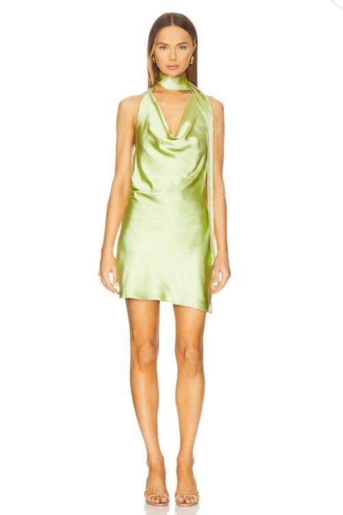 NWT SNDYS Rosanna Mini Dress In Lime Size M