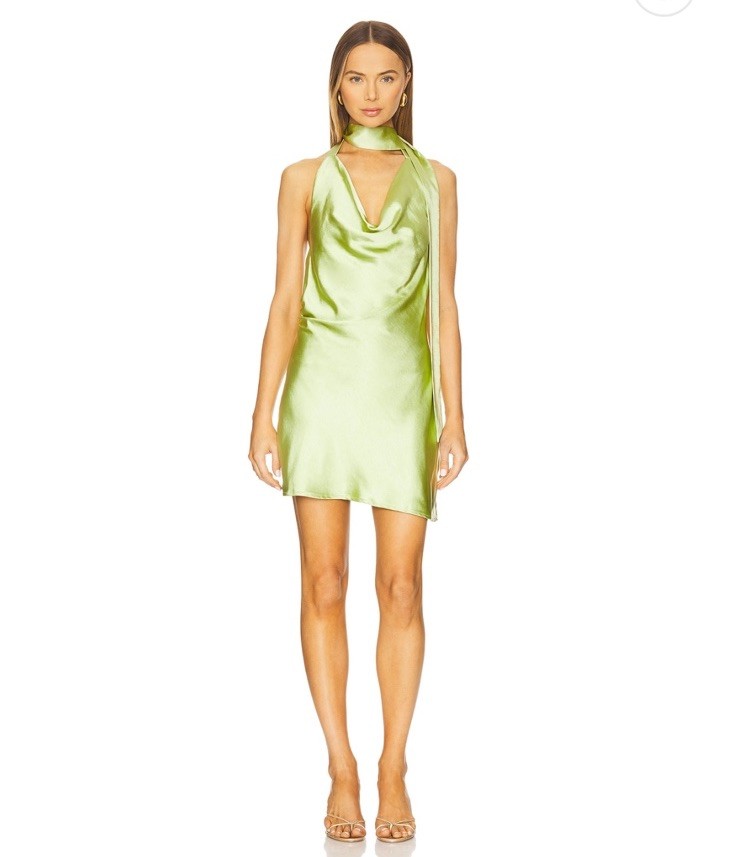 NWT SNDYS Rosanna Mini Dress In Lime Size M