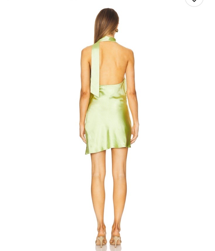 NWT SNDYS Rosanna Mini Dress In Lime Size M