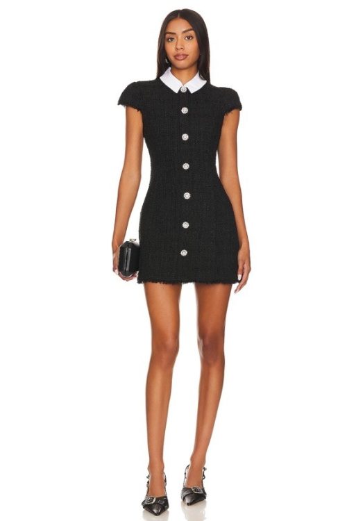 NWT Likely Riello Dress In Black $278 Size 12