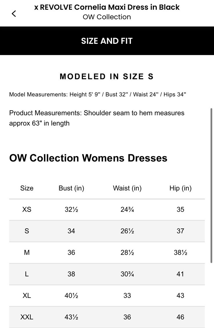 NWT OW Collection X Revolve Cornelia Dress $220 Size S